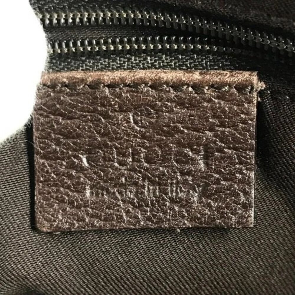 GUCCI 141471 GG Handbag Tote Bag Shoulder Bag GGCanvas/Leather Beige/Dark brown - Picture 13 of 16